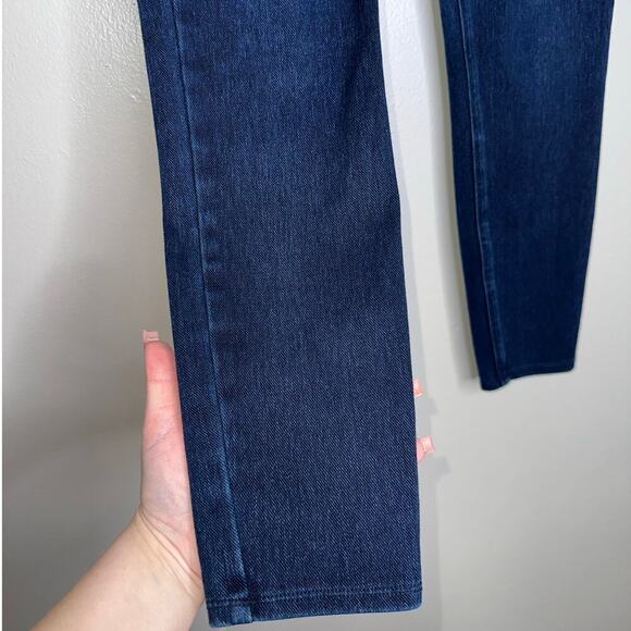 Spanx Jean-ish Ankle Leggings in Twilight Rinse Dark Wash Blue Size Medium - Picture 5 of 7